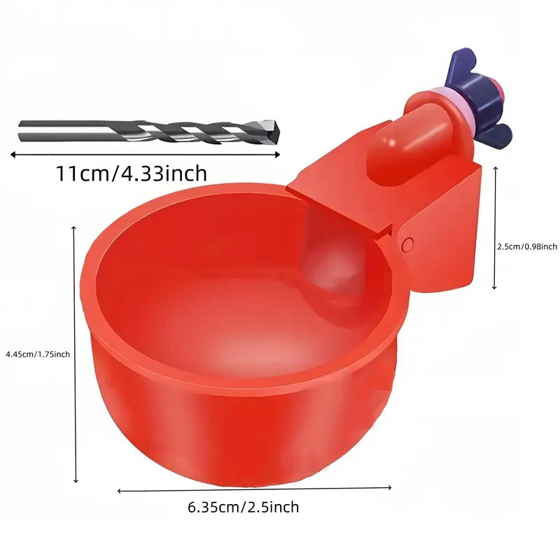 Automatic Poultry Waterer Set of 12 + Hole Drill