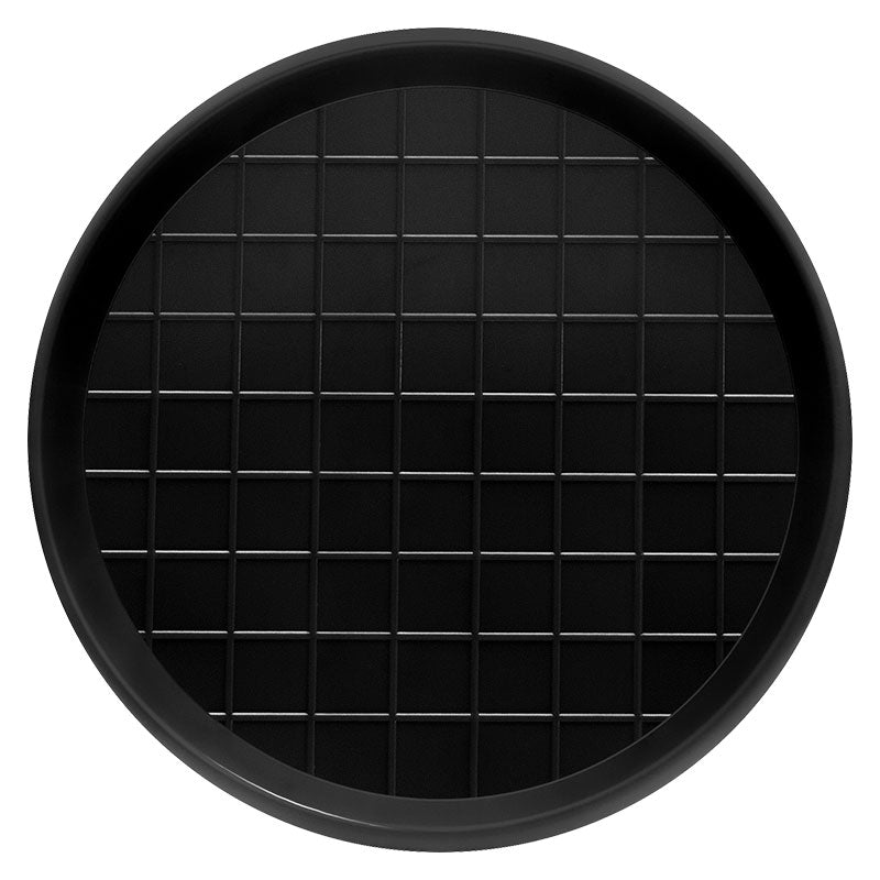 Round / Ribbed Feed Tray Black