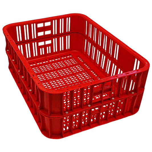 Classic Live Bird Open Crate - Red