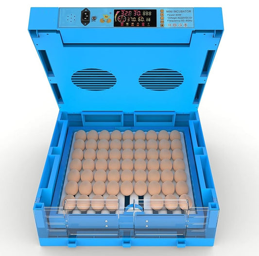 60 Egg Incubator Dual Voltage - Automatic Roller
