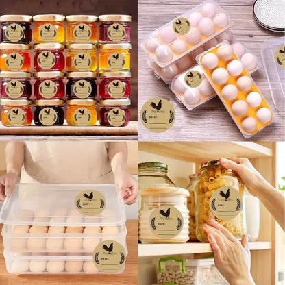 Farm Fresh Egg Labels - 500 Pack/Roll 50mm