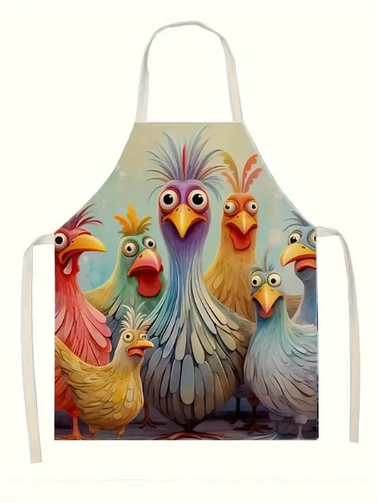 Kitchen Apron With Unique Chicken Design