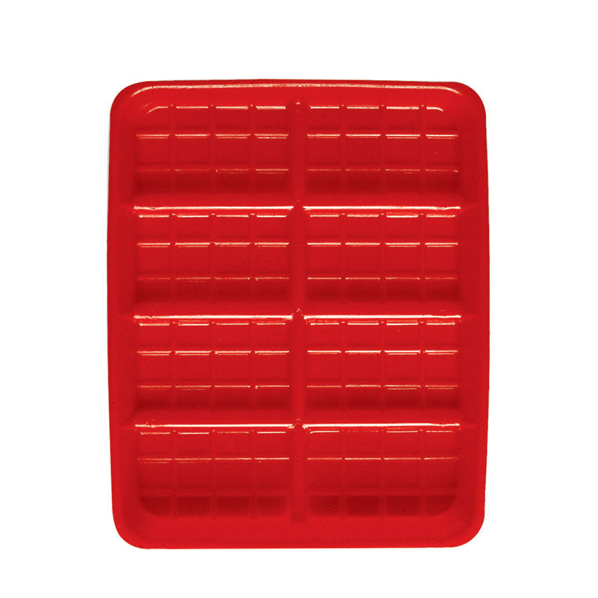 Ribbed Feed Tray - Red