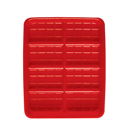 Ribbed Feed Tray - Red