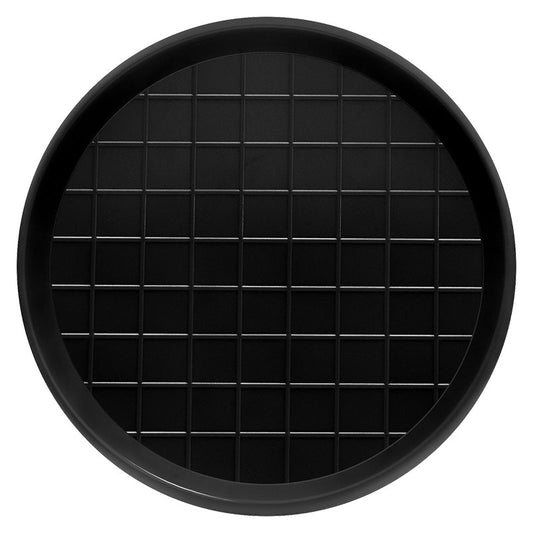 Round / Ribbed Feed Tray Black