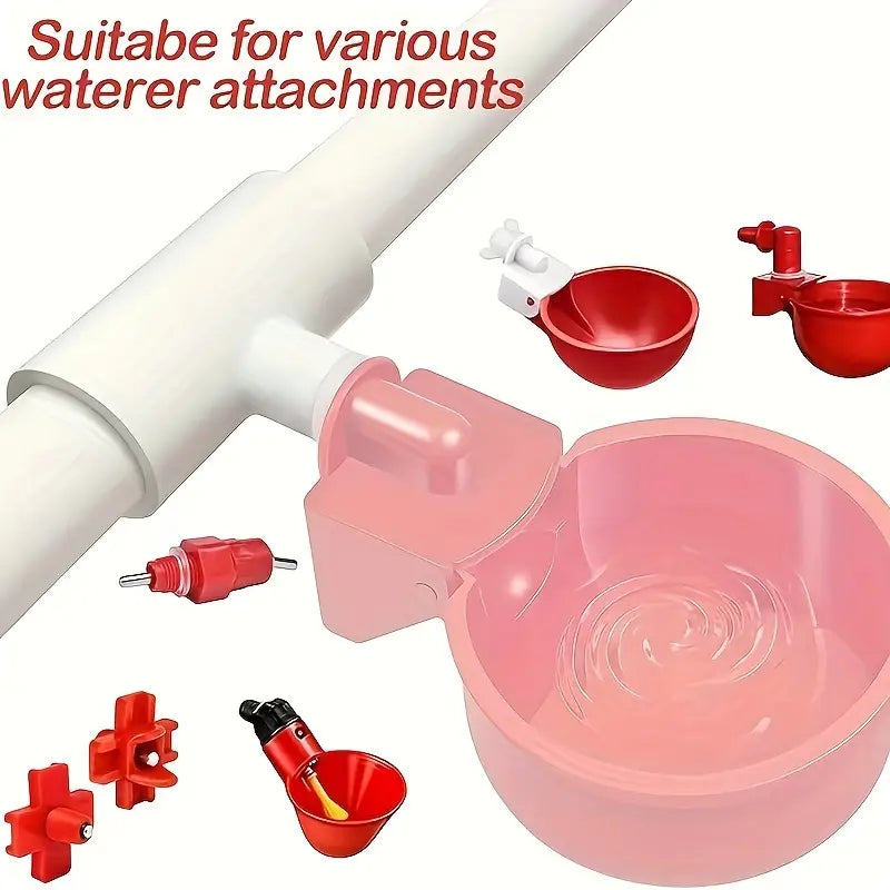 Poultry Waterer Tee Fittings PVC - Set of 30